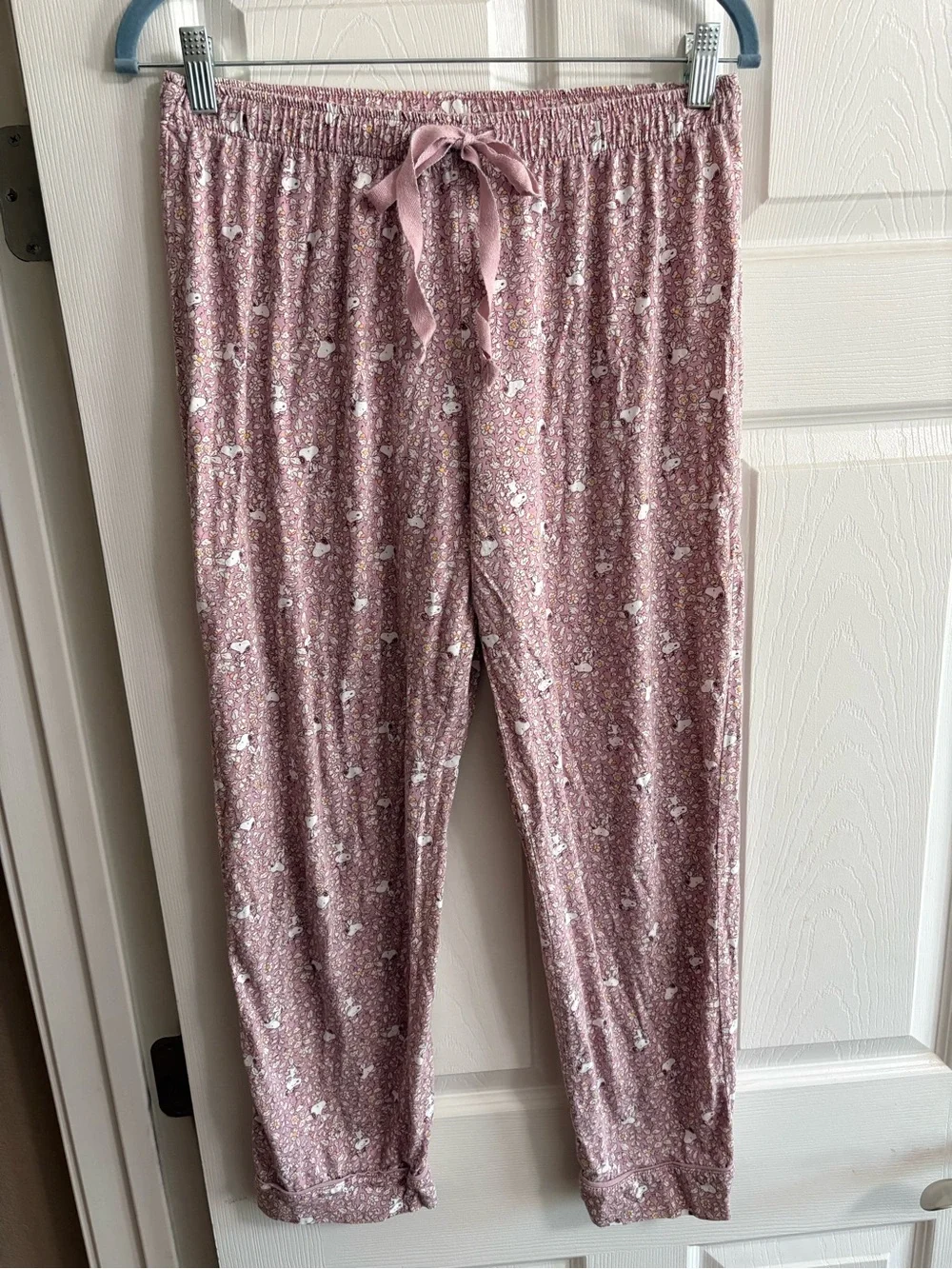 Peanuts women'secret Snoopy pajamas sleepwear pink floral comfy cozy M - Picture 7 of 9